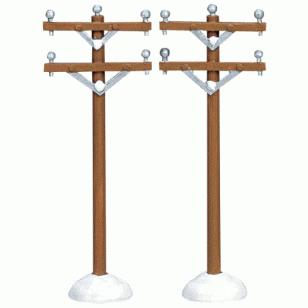 Telephone Poles, Set of 2